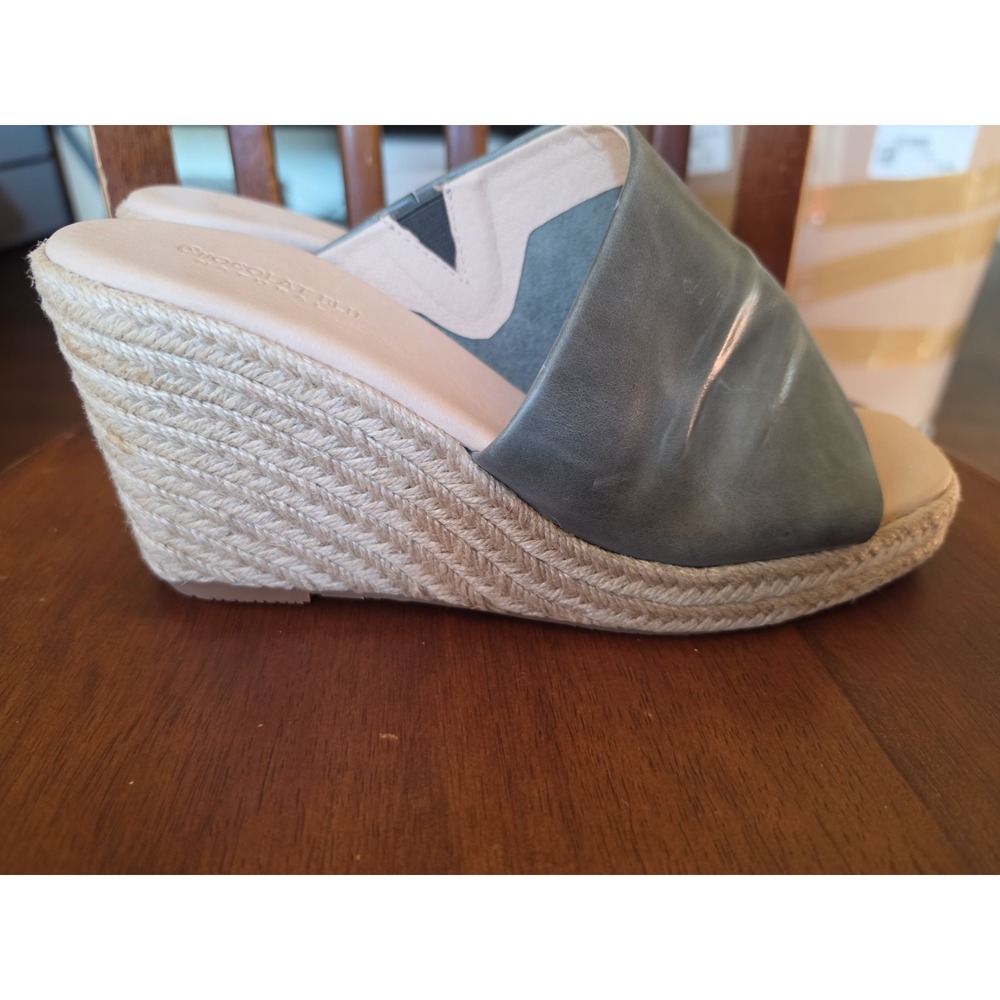 Chocolat Blu Sage Green  Sandals Size 10 - Picture 4 of 7